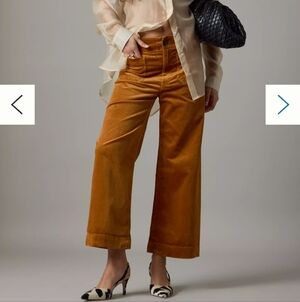 Maeve By Anthropolgie THE COLETTE Cropped Wide Leg Courdoroy Pant